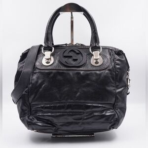 ❤️ GUCCI interlocking Dialux Snow Glam Boston with strap!❤️